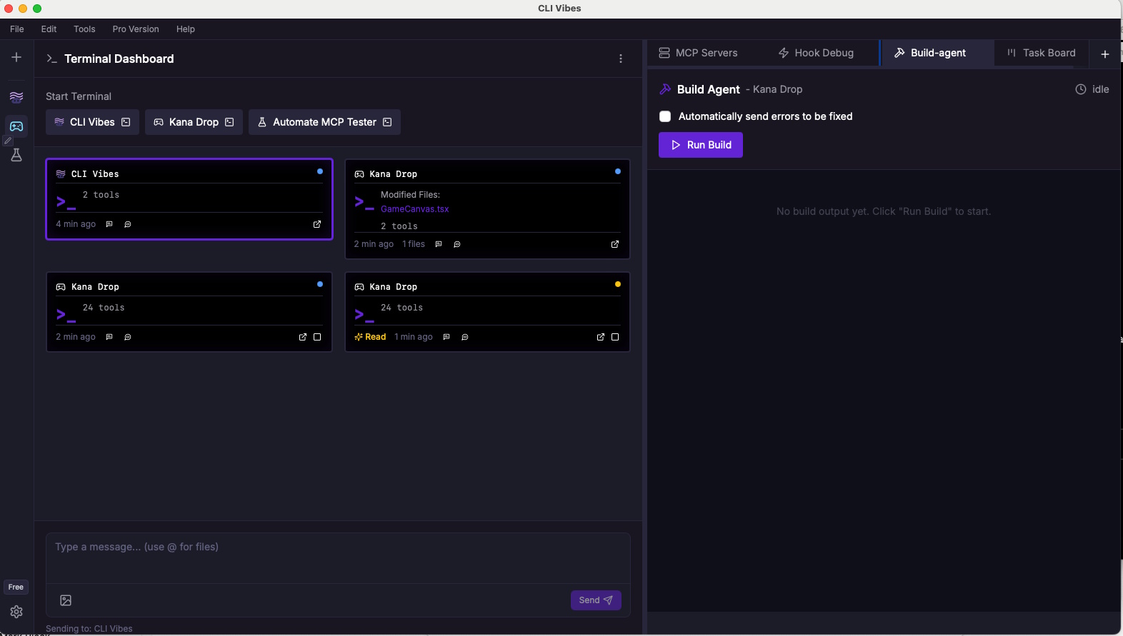 CLI Vibes Interface